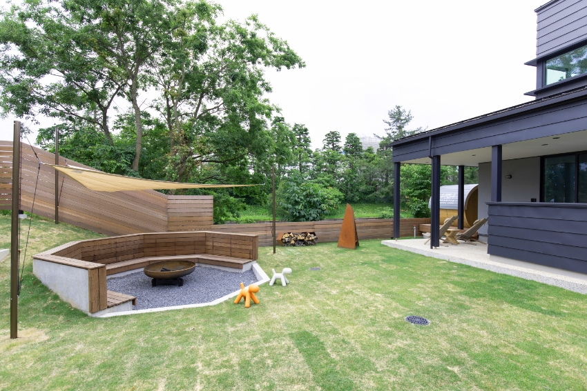 子どもも思いっきり遊べる広さのガーデン